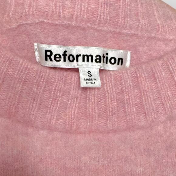 Reformation Pink Crew Neck Sweater - Picture 3 of 11